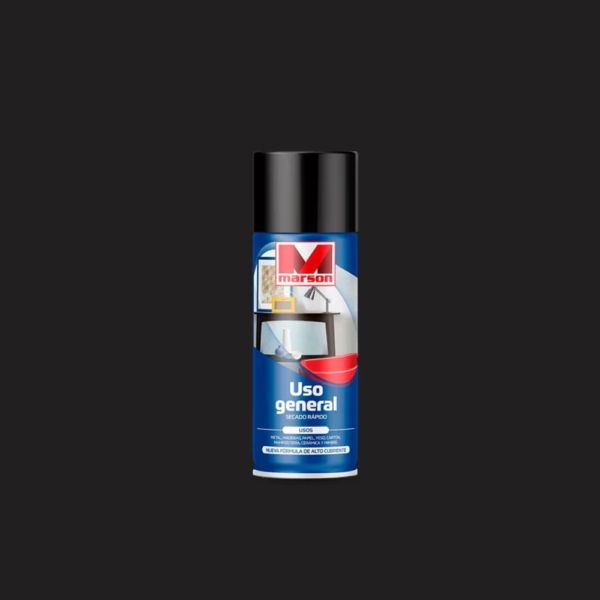 Pintura Spray MARSON Negro Opaco - USO GENERAL